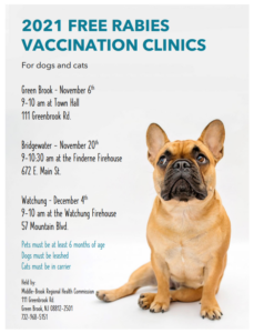 FREE Rabies Vaccine - Green Brook @ Green Brook Town Hall